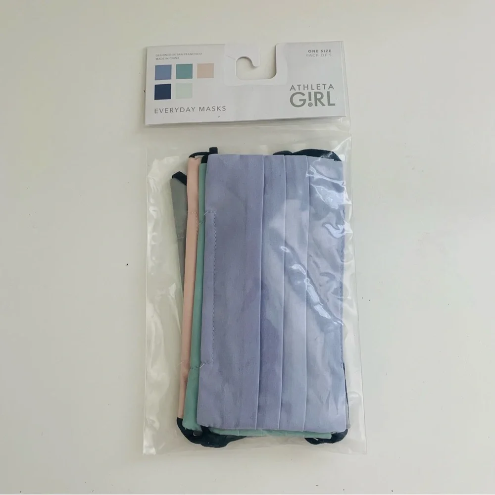New 5-Pack Athleta Girls Adjustable Masks